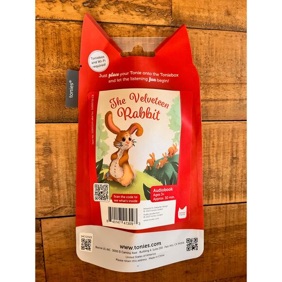 TONIES: The Velveteen Rabbit Audio Play Figurine NWT - Picture 2 of 3